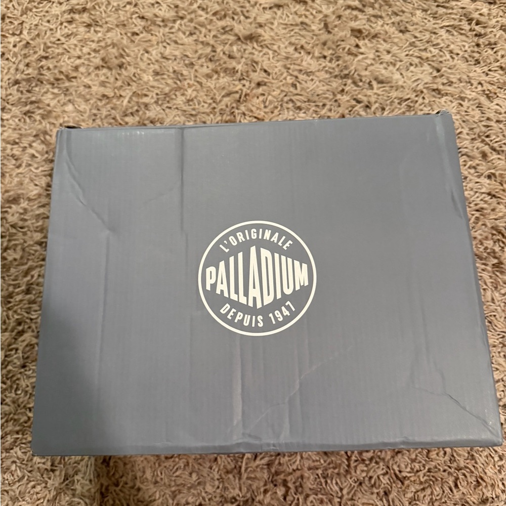 Palladium Black Canvas Platform Sneakers with Off-White Sole - Picture 6 of 6